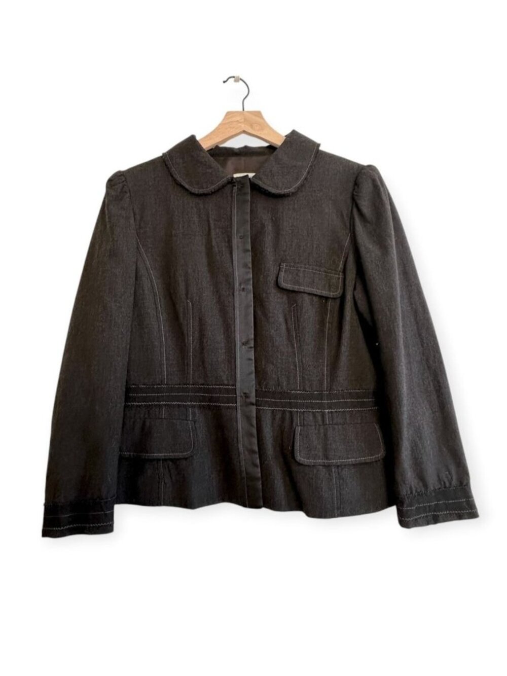 Philosophy di Alberta Ferretti Early 2000s Virgin Wool Jacket Made in Italy